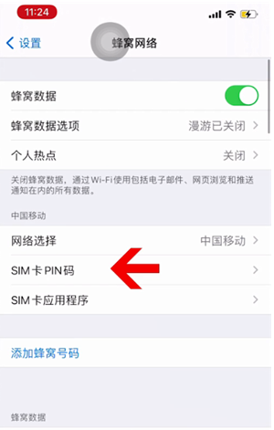 彭山苹果14维修网分享如何给iPhone14的SIM卡设置密码 